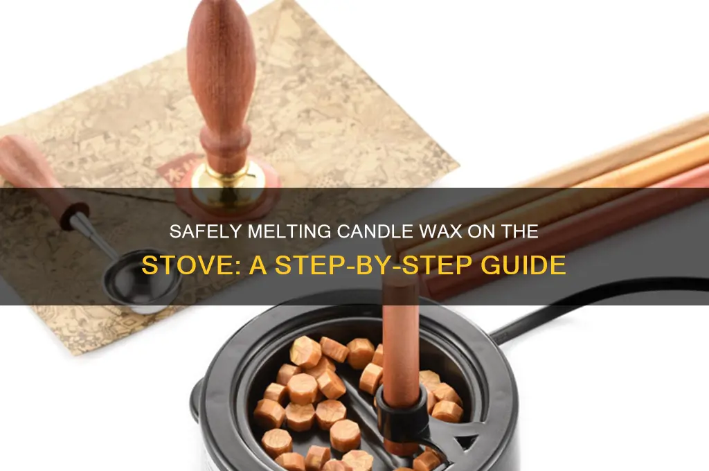 how to melt candle wax on stove