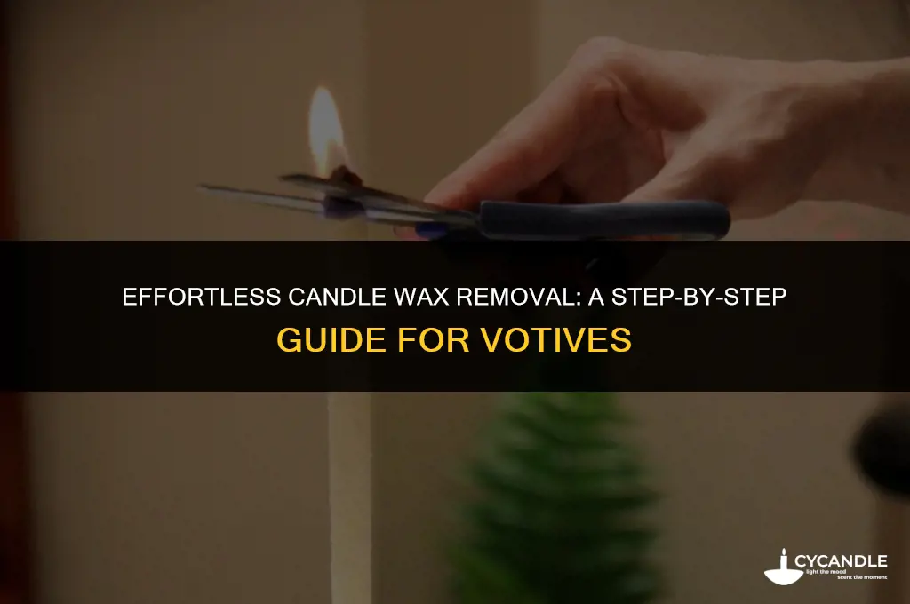 how to melt candle wax out of votives
