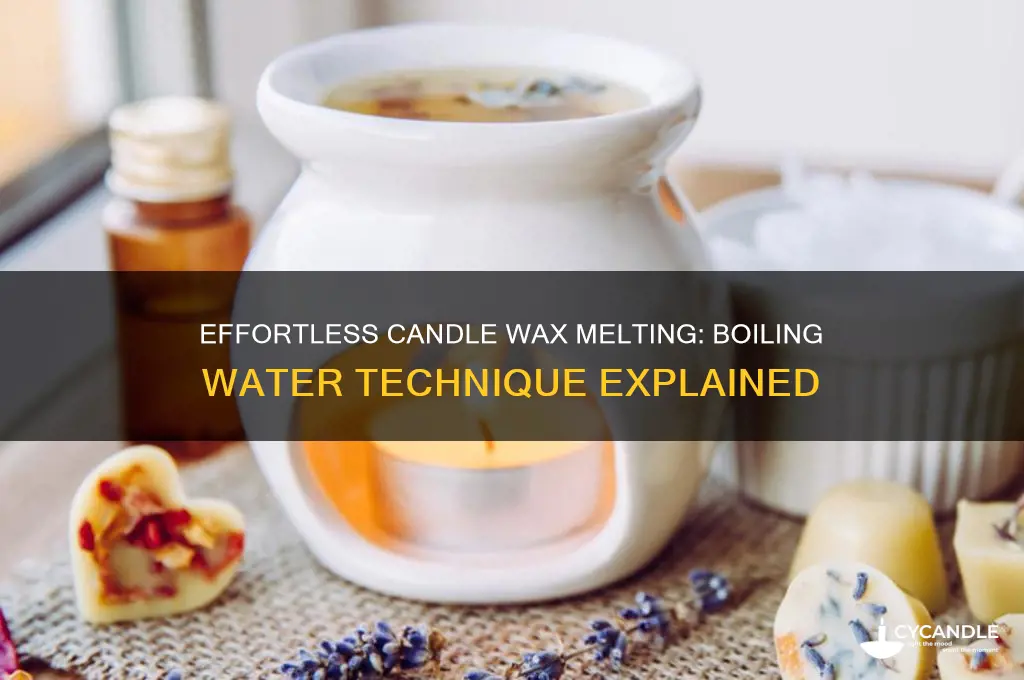 how to melt candle wax with boiling water