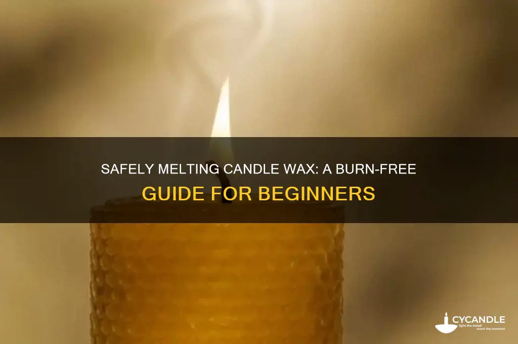 how to melt candle wax without burning