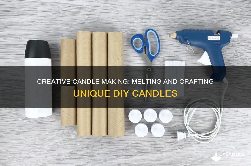 how to melt candles and make new ones