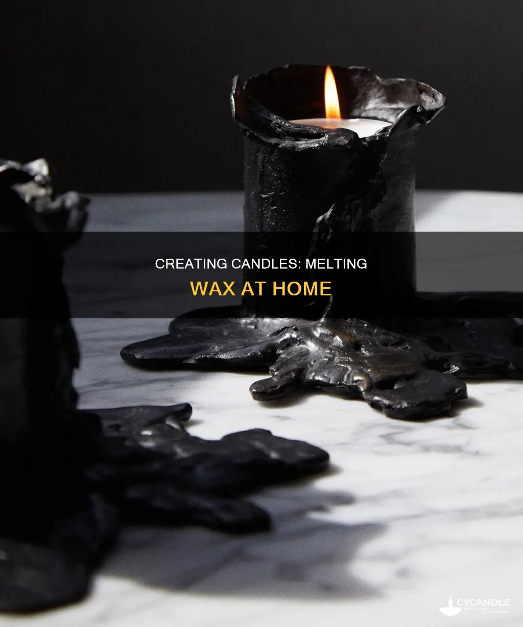 how to melt candles at home