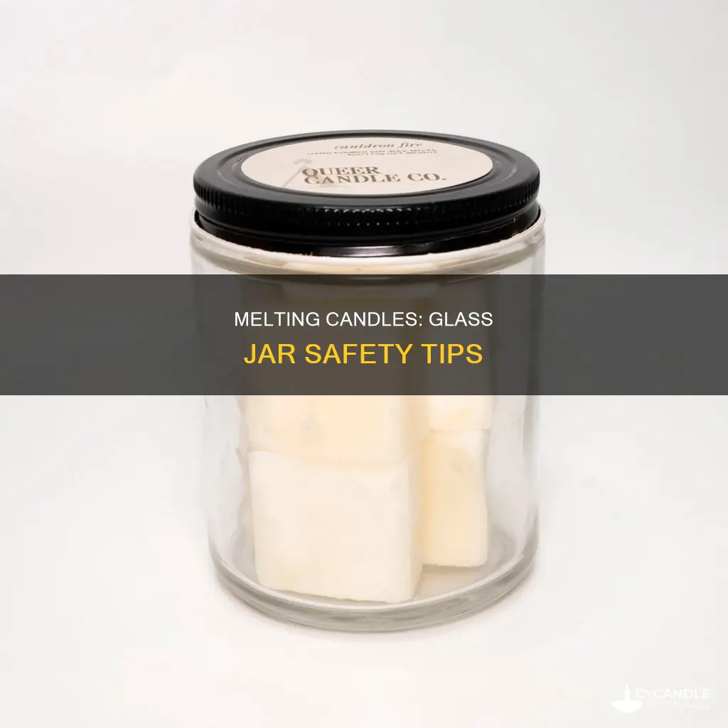 how to melt candles in glass jars