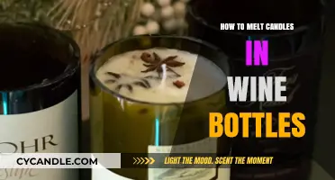 Creating Candles: Melting Wax in Wine Bottles