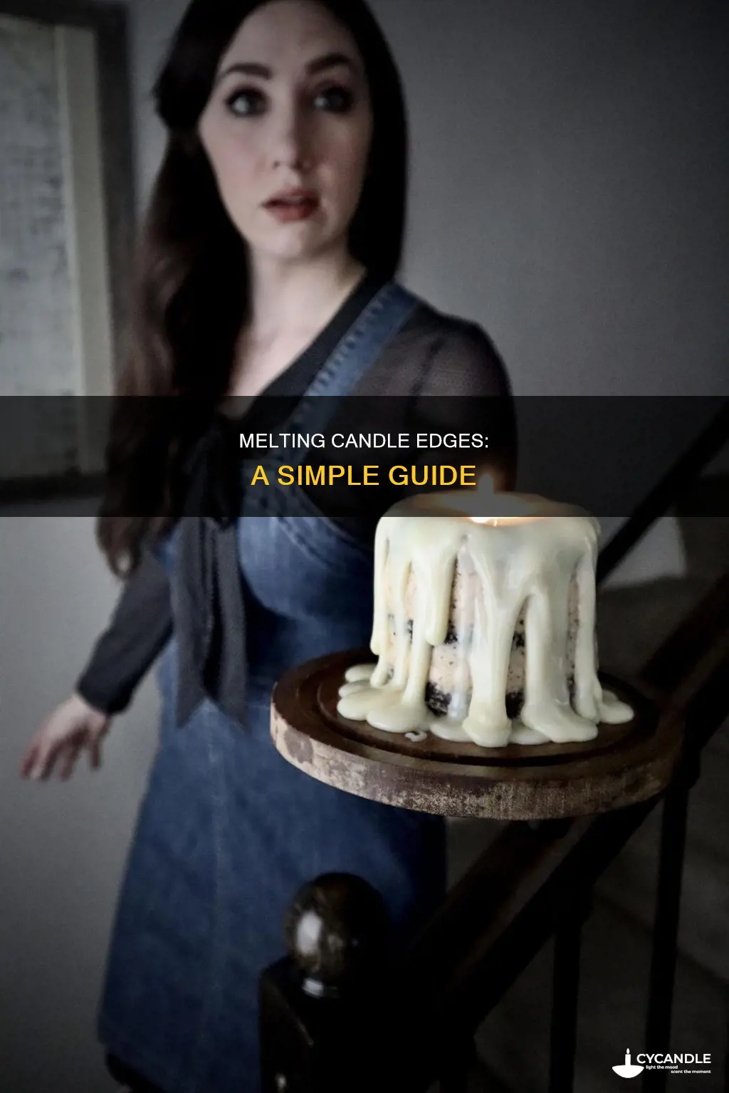how to melt edge of candle