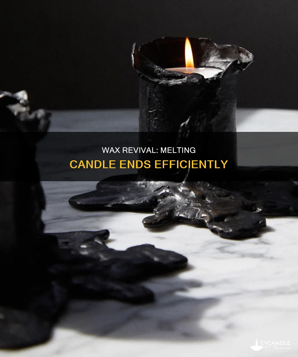 how to melt end of candle