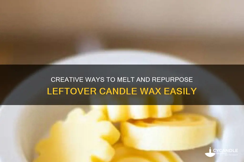 how to melt leftover candle wax