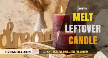 Leftover Candles: Melting and Molding a New One