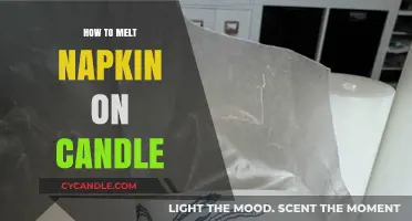 Melt Napkins Safely to Create Beautiful Candles