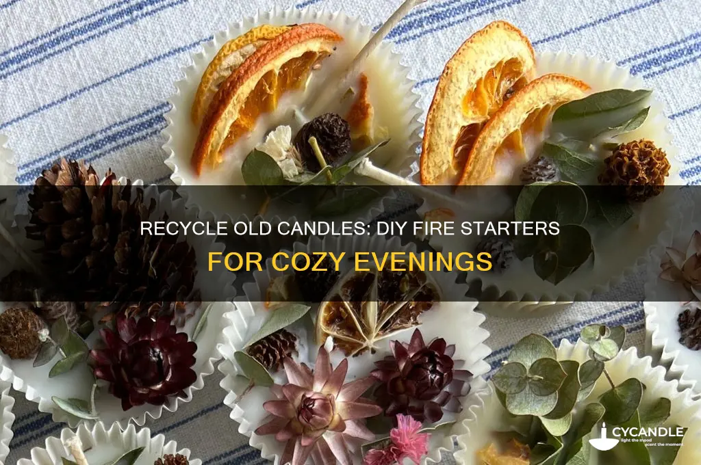 how to melt old candles to make fire starters
