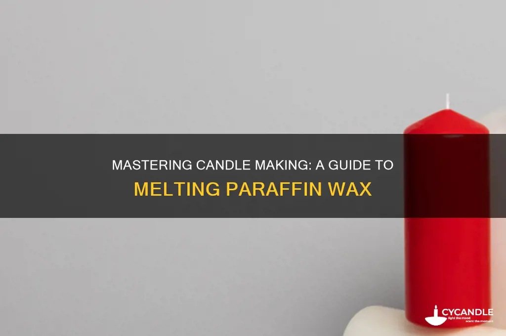 how to melt paraffin wax to make candles