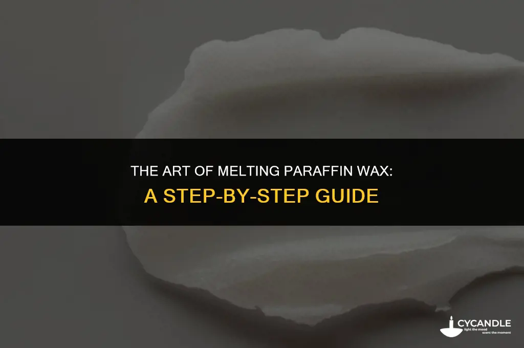 how to melt paraffin wax