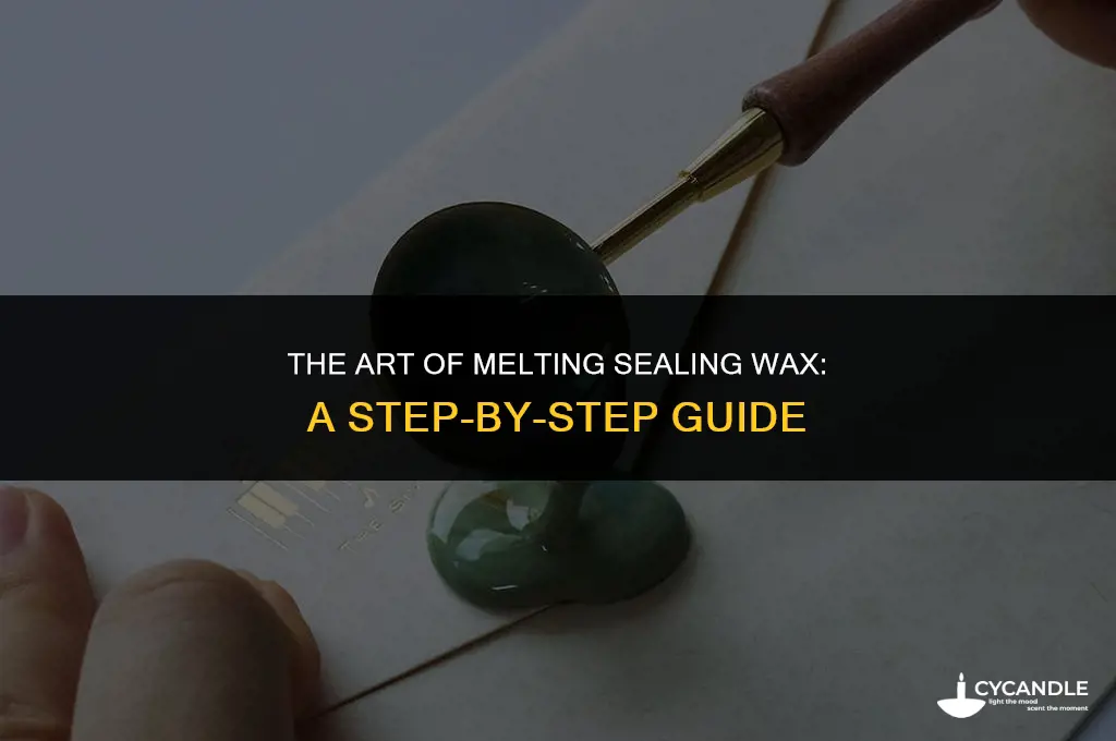 how to melt sealing wax