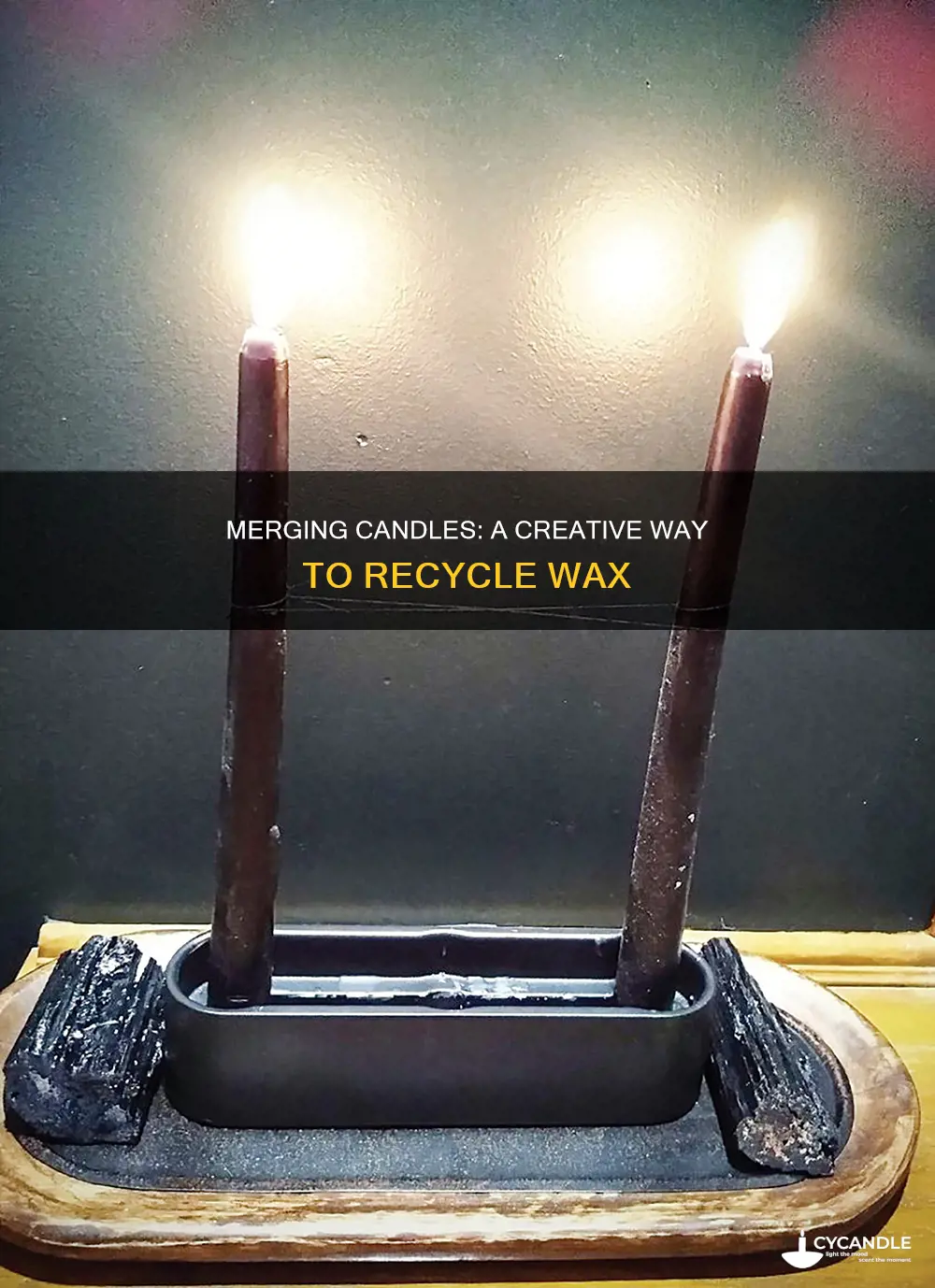 how to melt small candles into one candle