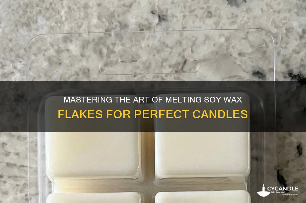 how to melt soy wax flakes for candles
