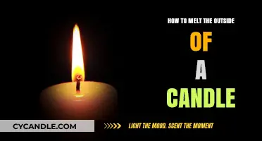 Creative Candle Makeovers: Melting the Outer Wax