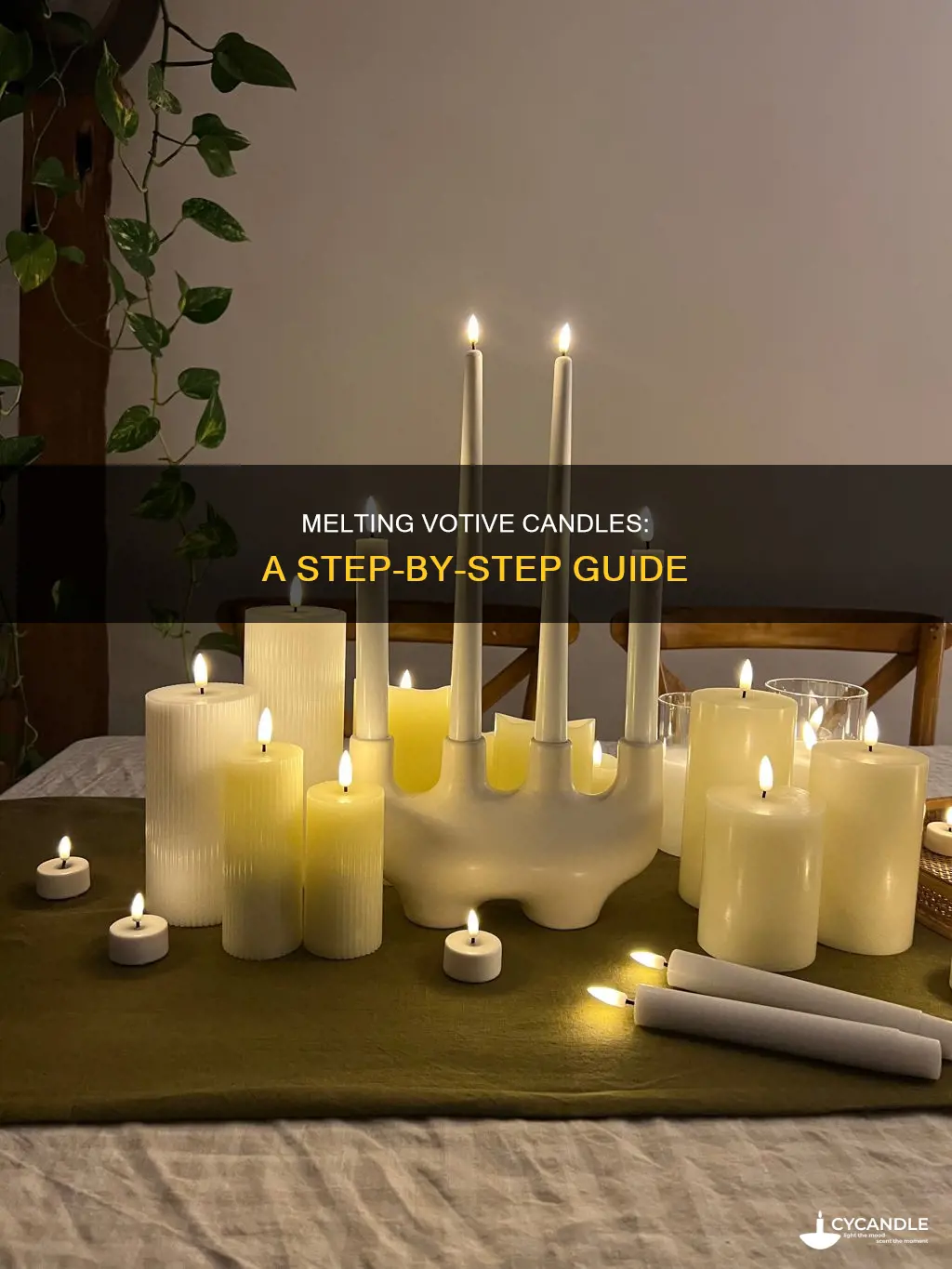 how to melt votive candles