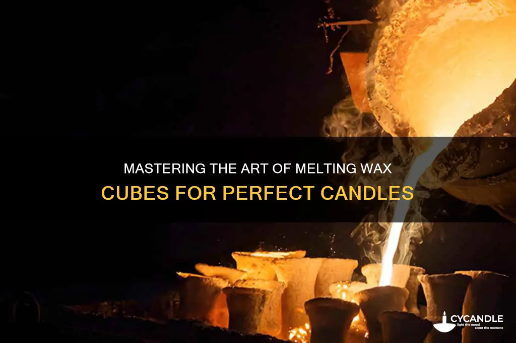 how to melt wax cubes for candles