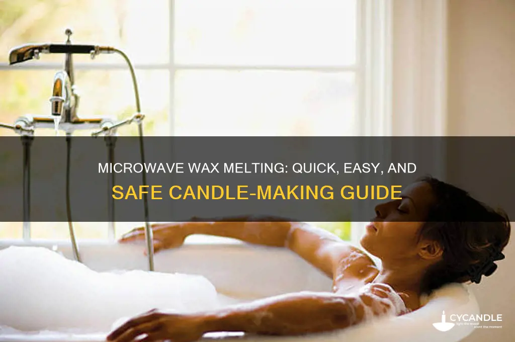 how to melt wax for candles in microwave