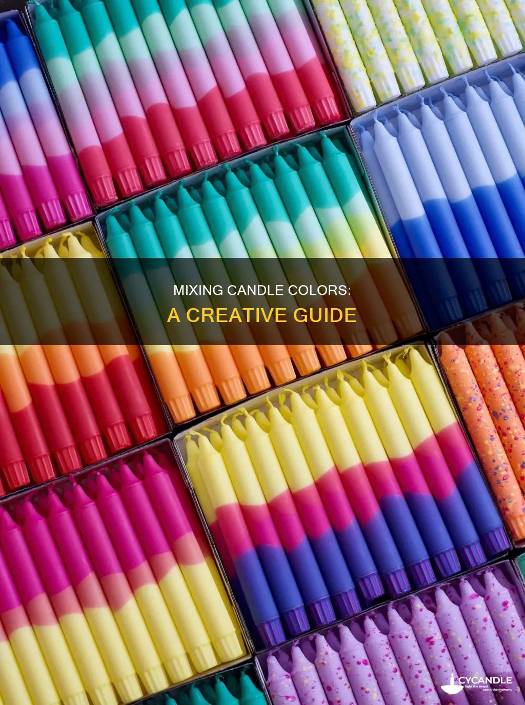 how to mix candle colors