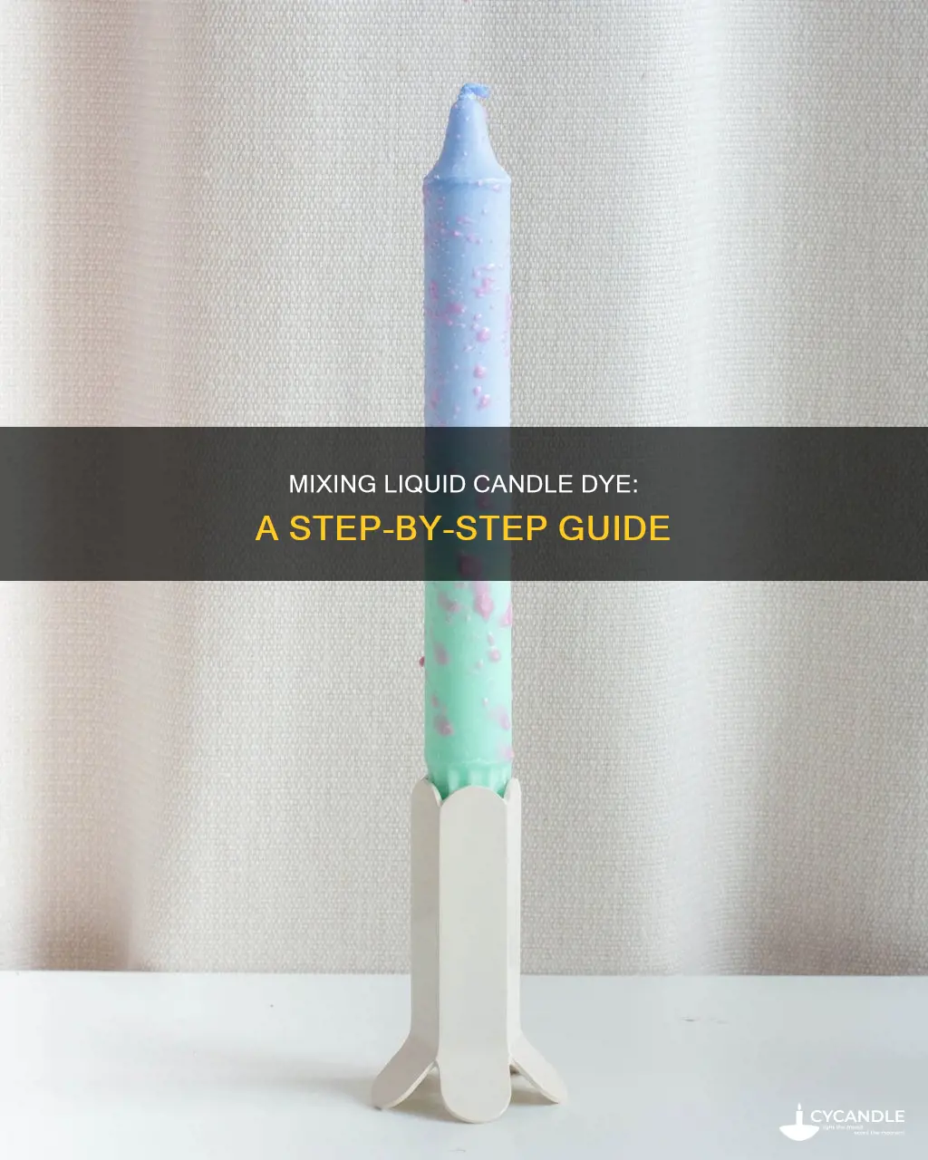 how to mix color liquid dye for candles