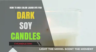 Soy Candle Art: Mixing Color Liquid Dye for Dark Candles
