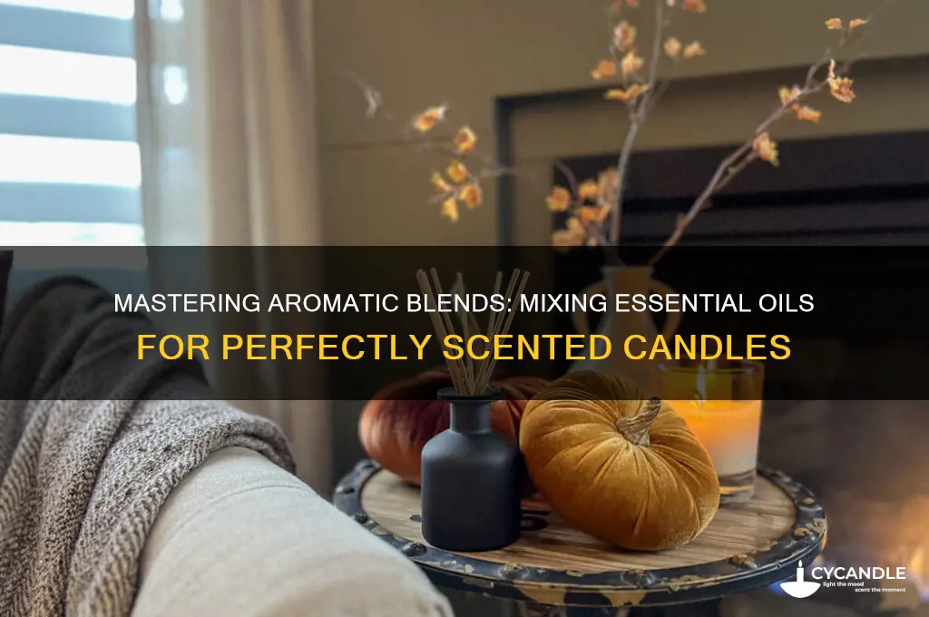 how to mix essential oil to make scented for candles
