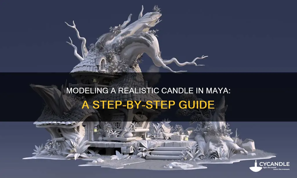 how to model a candle maya