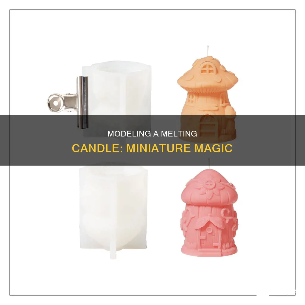 how to model melting candle on minatire