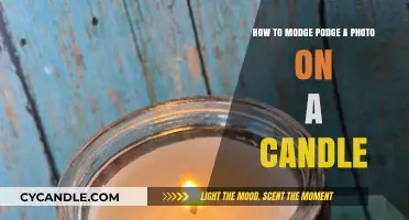 Easy Modge Podge Photo Candle Craft