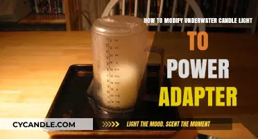 Transform Underwater Candle Lights: DIY Power Adapter Modification Guide