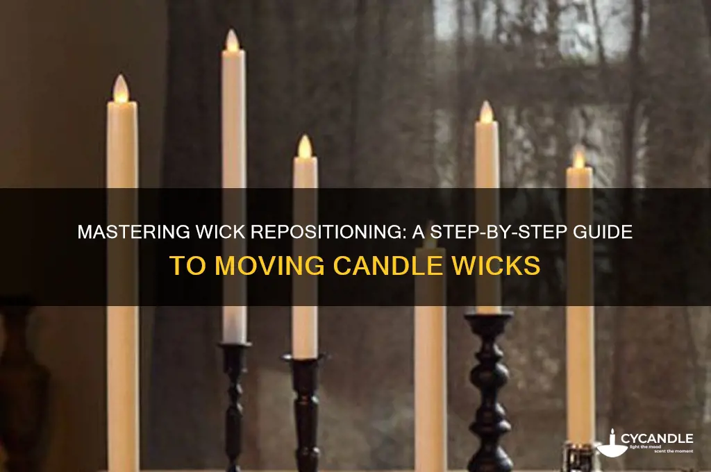 how to move candle wick
