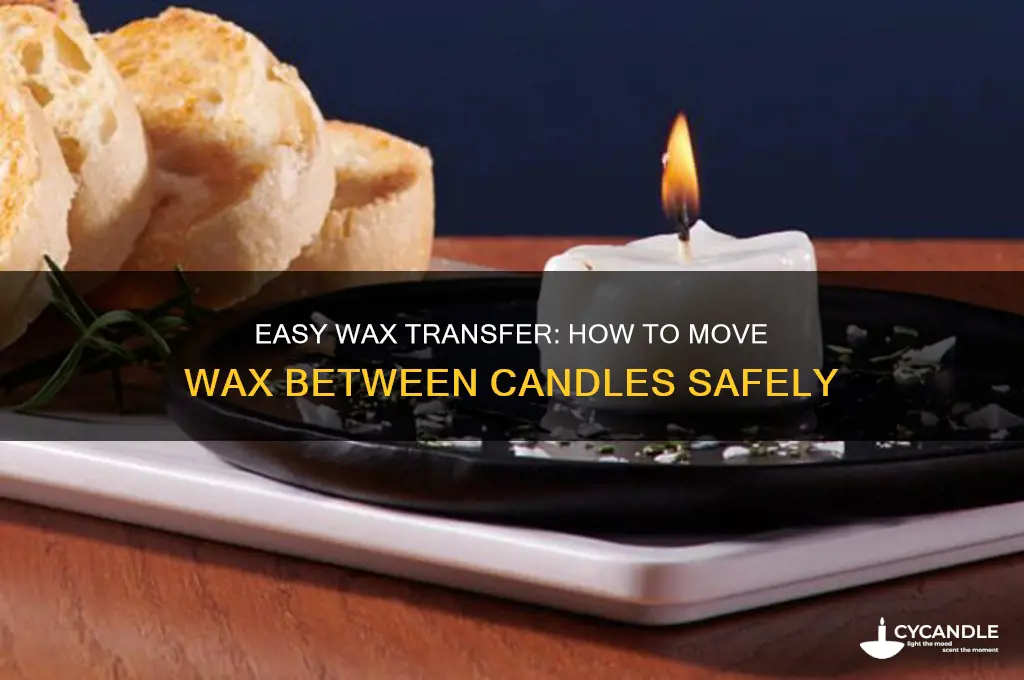 how to move wax from one candle to another