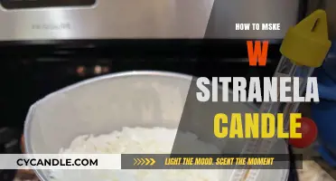 Crafting Soothing Candles: W Sitranela Aromas