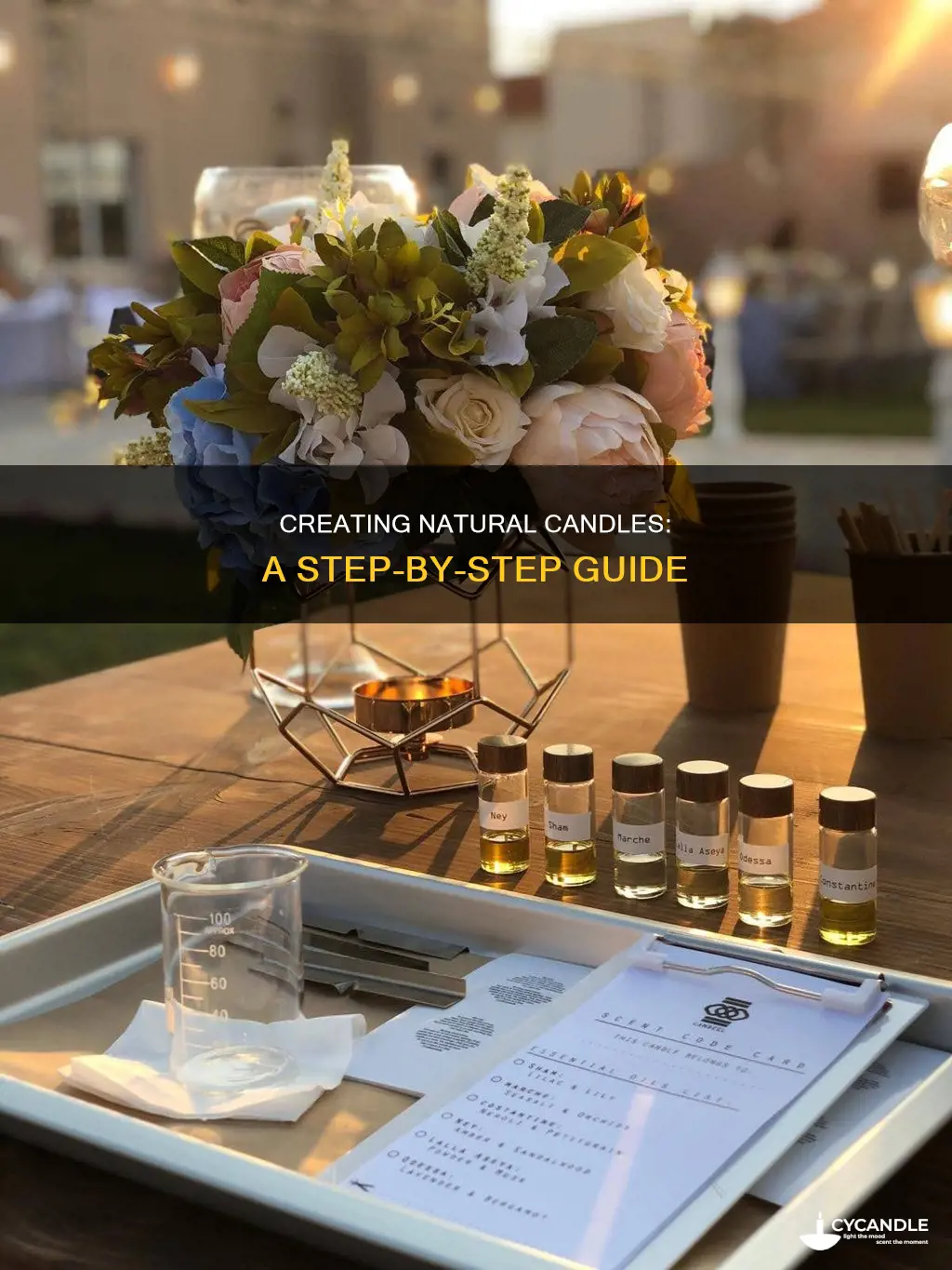 how to natural organic candles