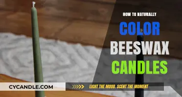 Natural Beeswax Candles: DIY Color Techniques