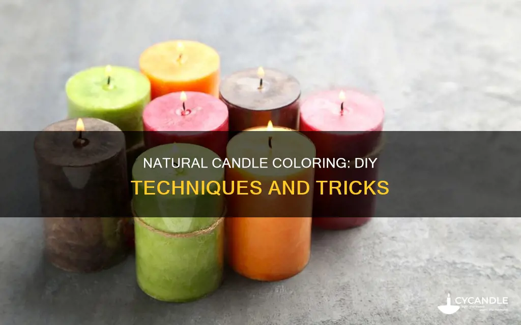 how to naturally color candles