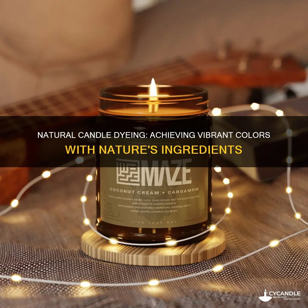 how to naturally dye candles