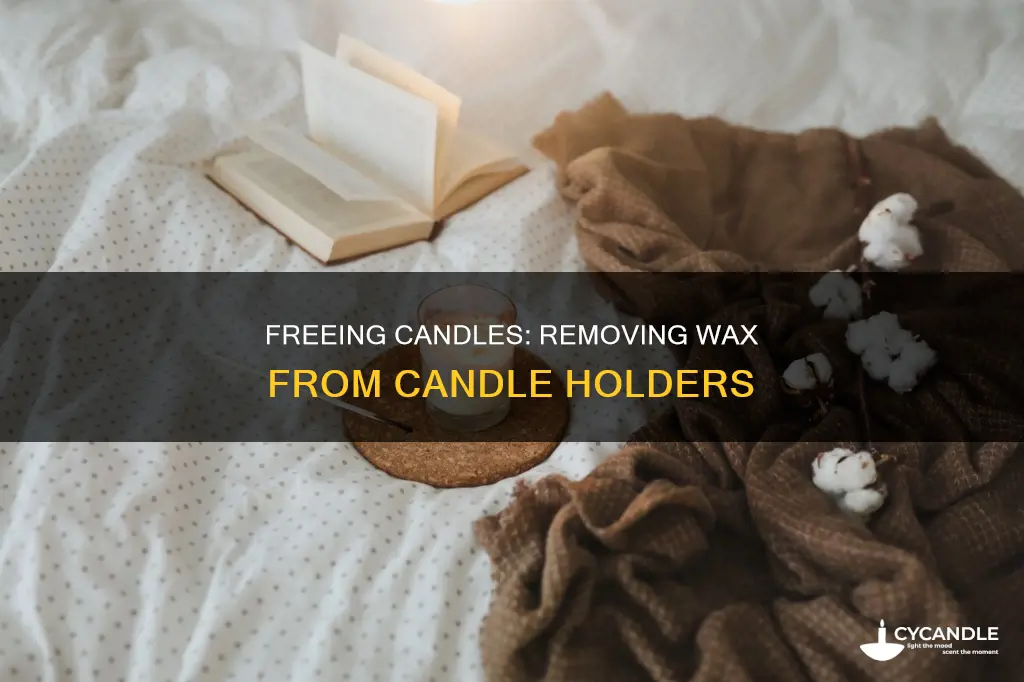 how to not have candles stick in the holder