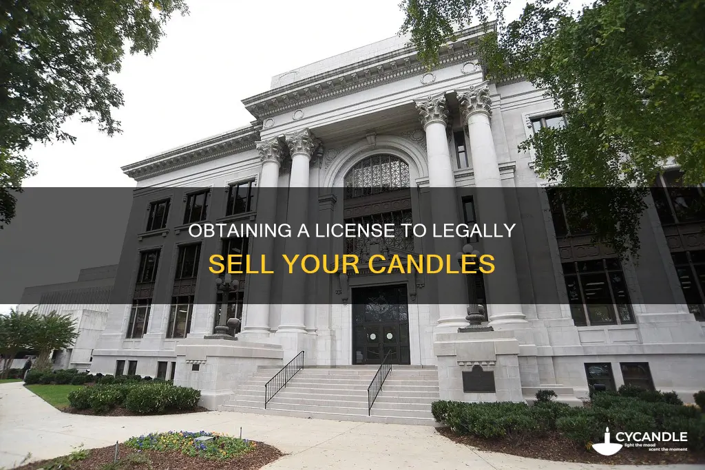 how to obtain a license to sell candles