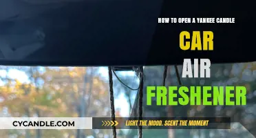 Easy Steps to Open Your Yankee Candle Car Air Freshener
