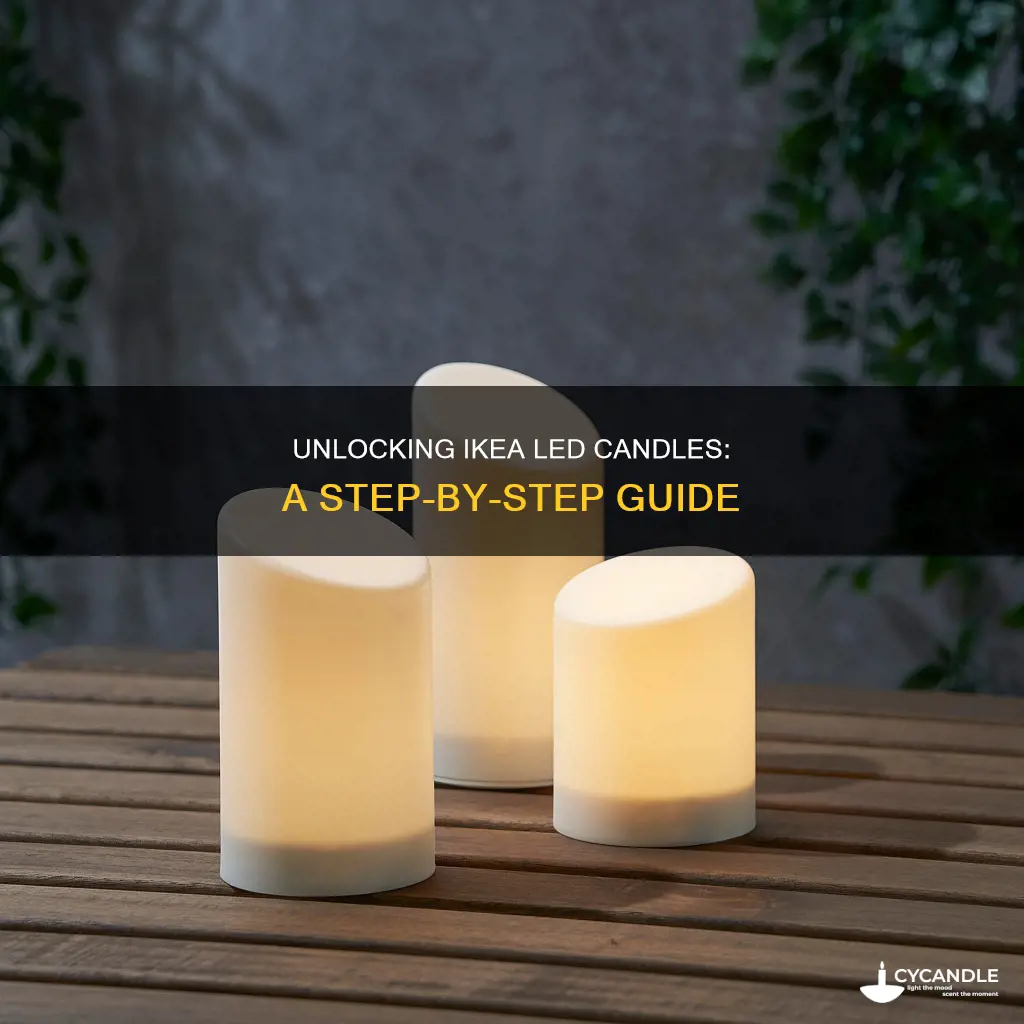 how to open led candles from ikea