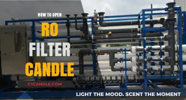 Opening an RO Filter Candle: Easy Steps to Follow