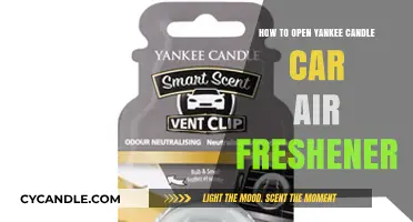 Easy Steps to Open Your Yankee Candle Car Air Freshener