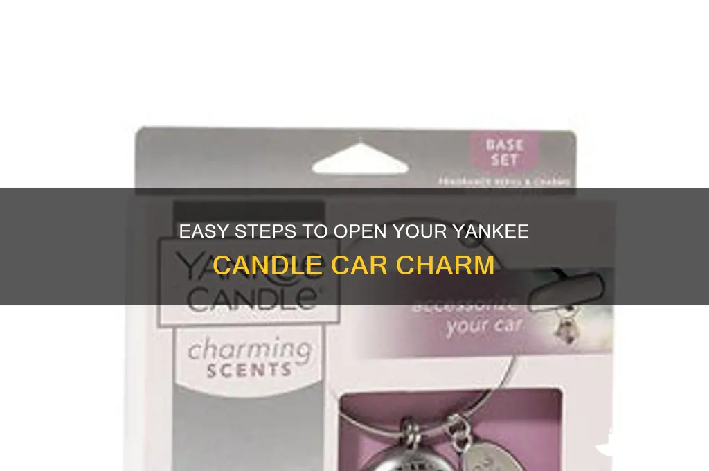 how to open yankee candle car charm