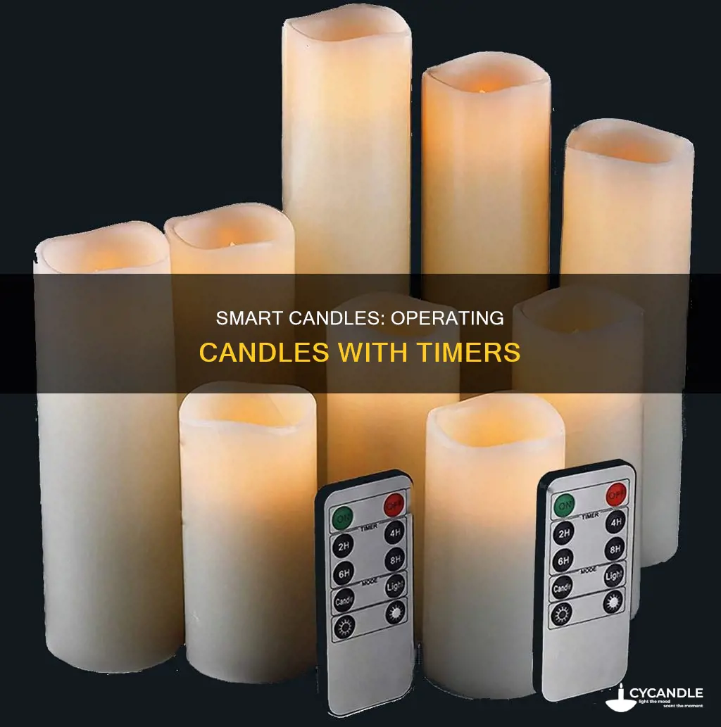 how to operate candle with timer