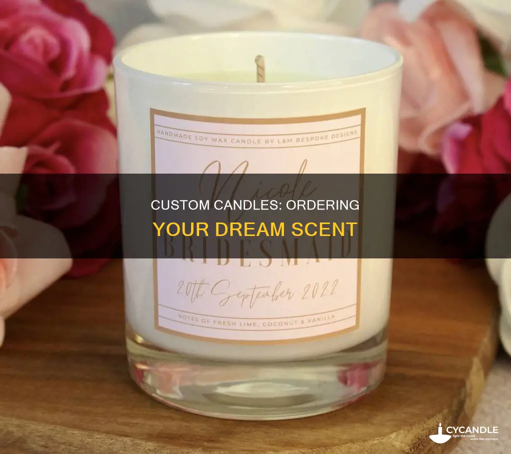 how to order custom candles