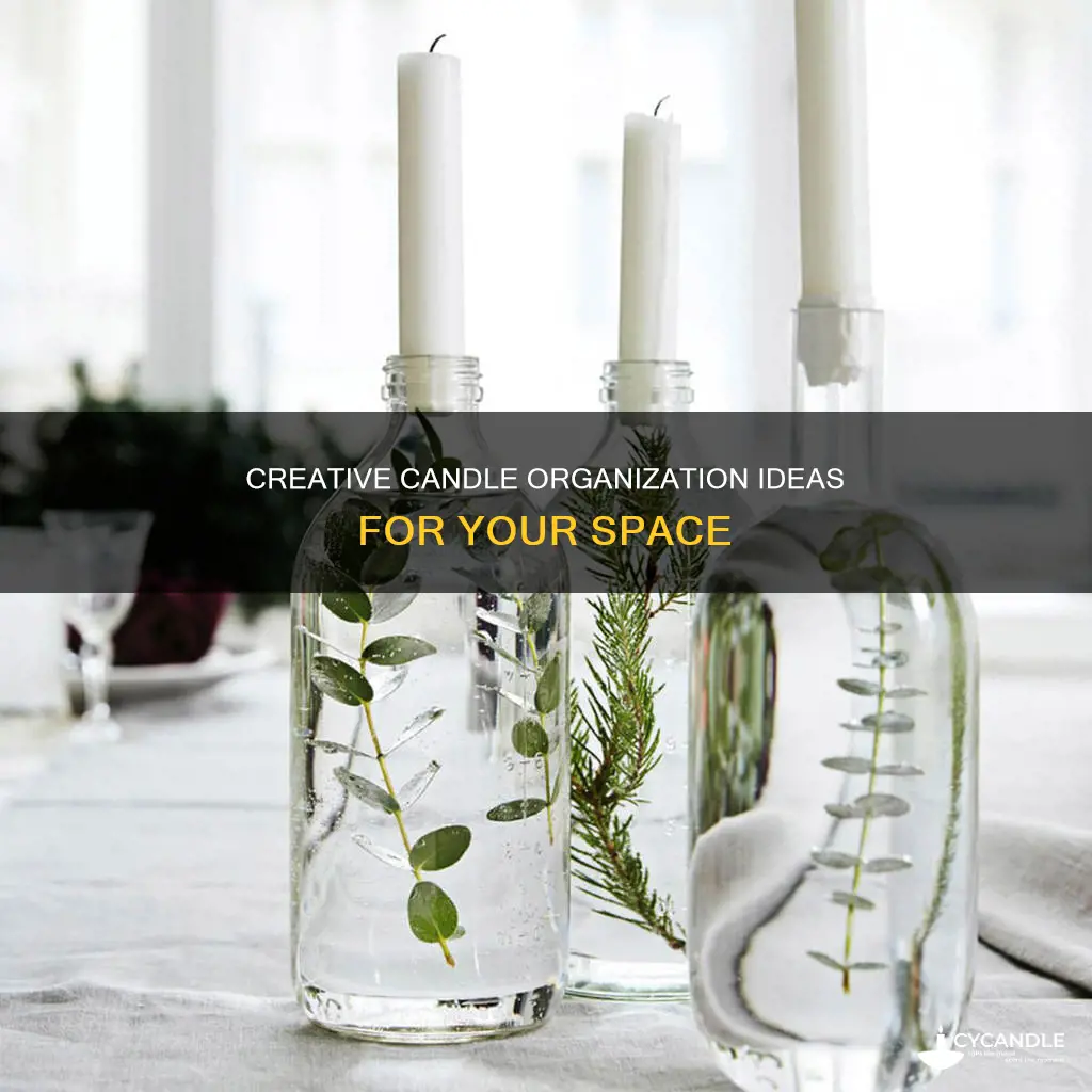 how to organize candles