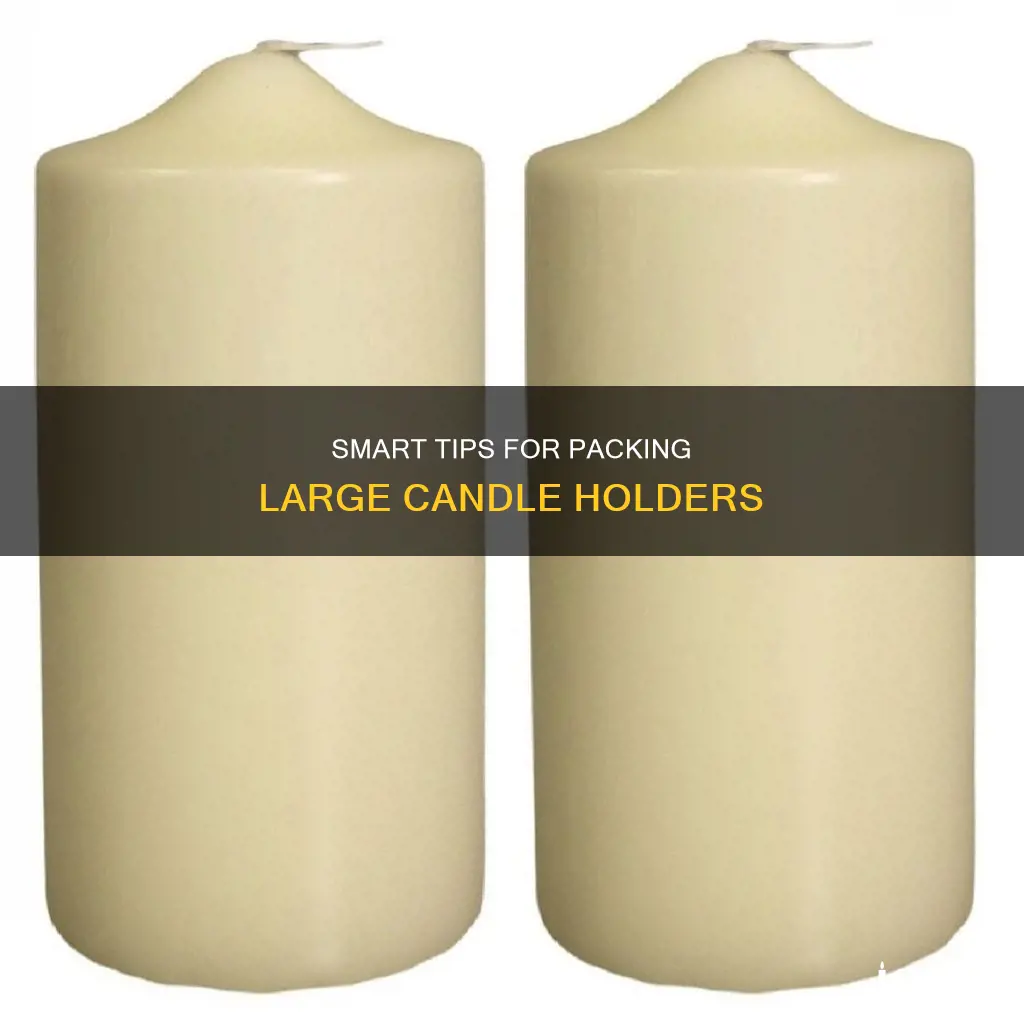 how to pack large candle holders