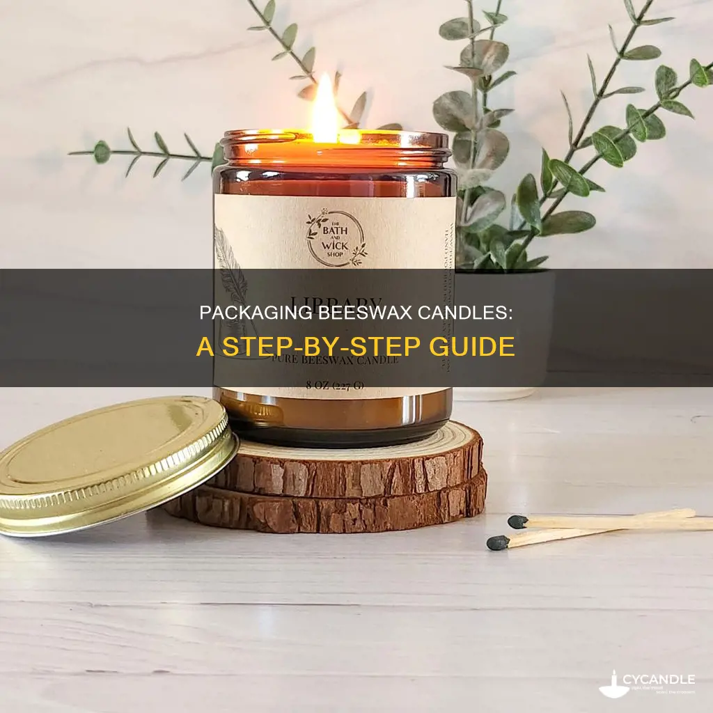 how to package beeswax candles